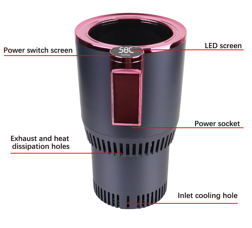Smart Cooling & Heating Car Cup Holder