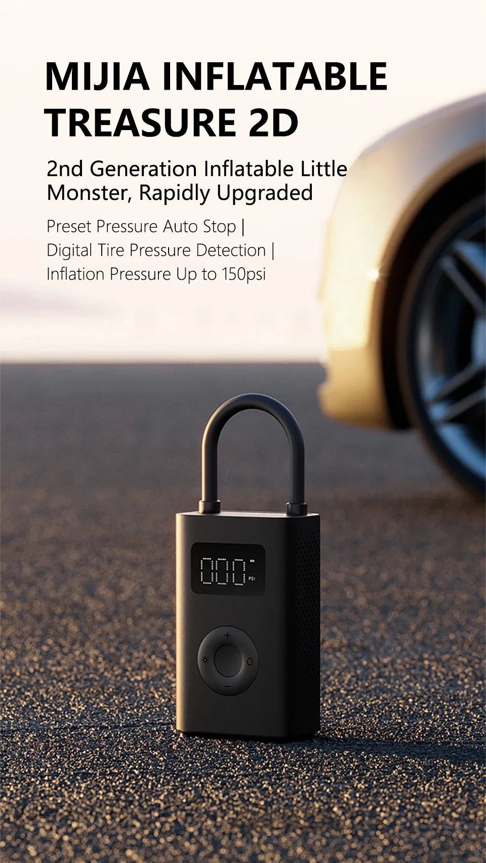 Portable Smart Air Compressor Pump