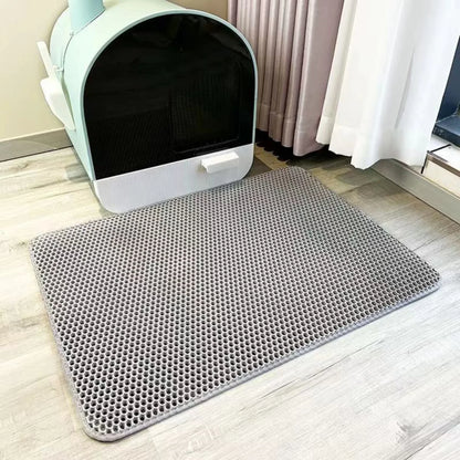 Premium Honeycomb Cat Litter Trapping Mat
