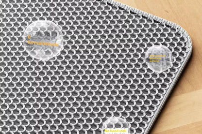 Premium Honeycomb Cat Litter Trapping Mat