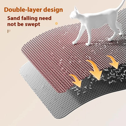 Premium Honeycomb Cat Litter Trapping Mat