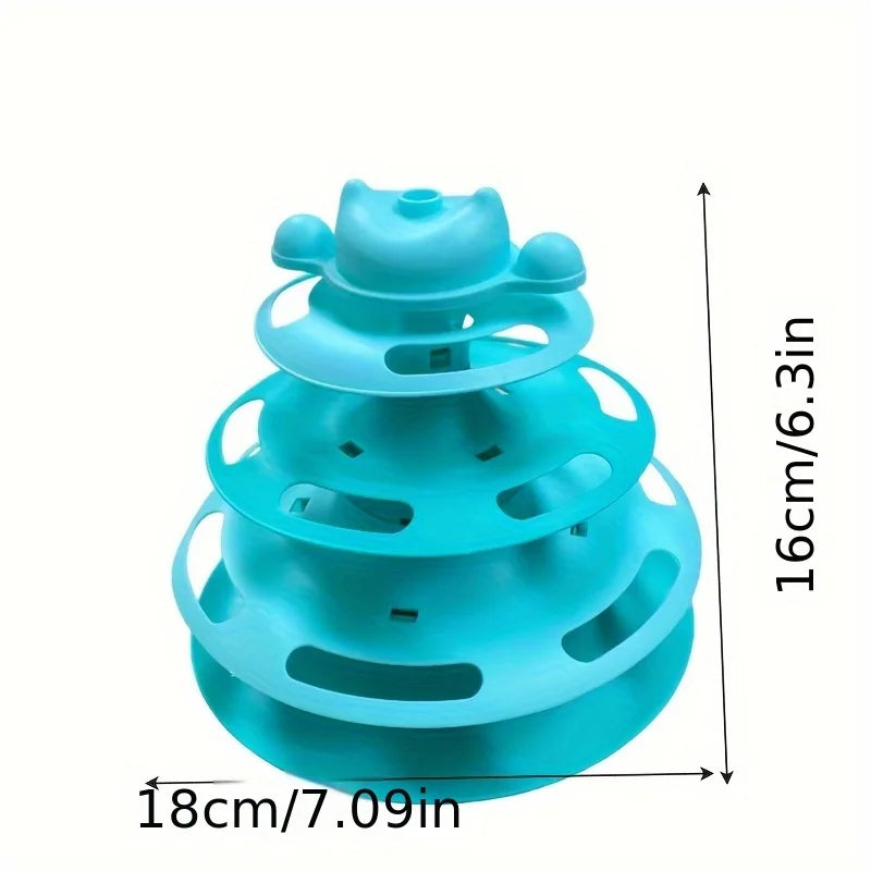 Multi-Level Ball Track with Feather Teaser