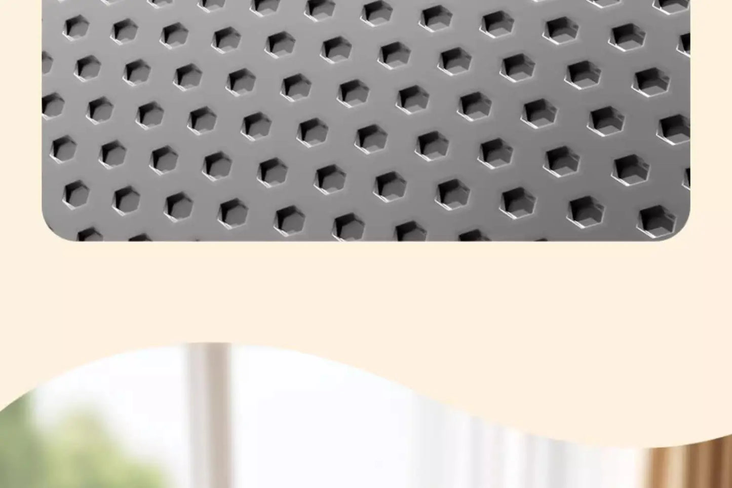 Premium Honeycomb Cat Litter Trapping Mat