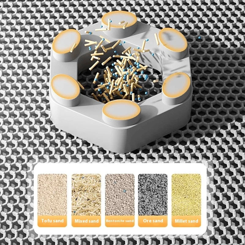 Premium Honeycomb Cat Litter Trapping Mat