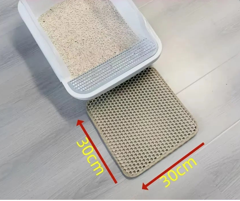 Premium Honeycomb Cat Litter Trapping Mat