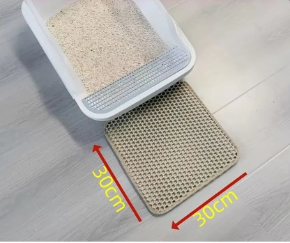 Premium Honeycomb Cat Litter Trapping Mat
