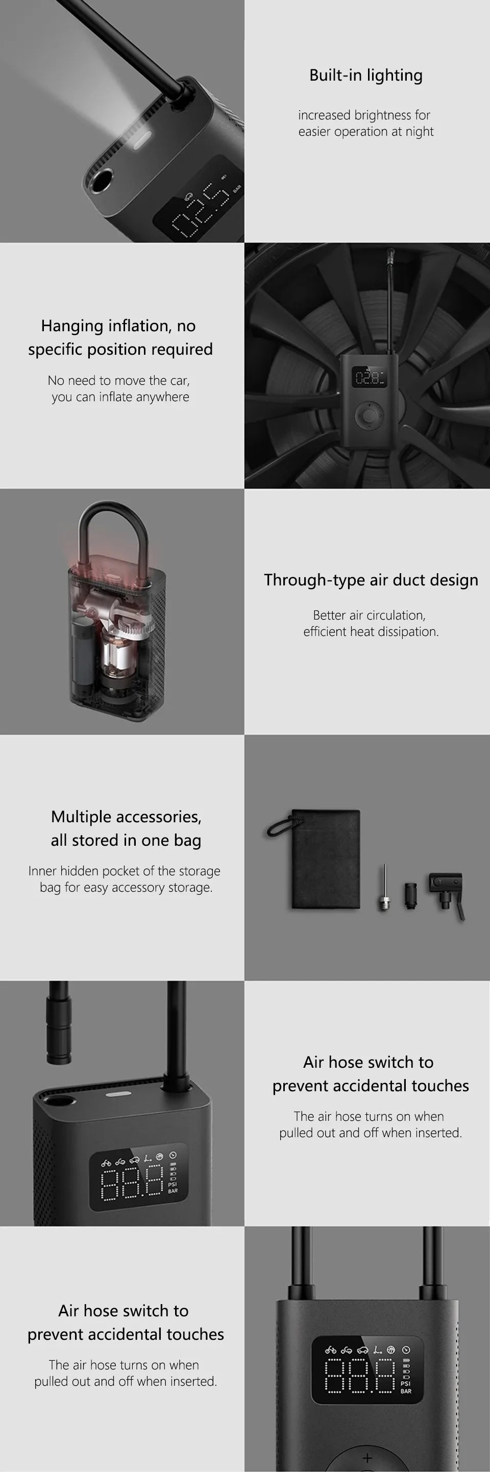 Portable Smart Air Compressor Pump