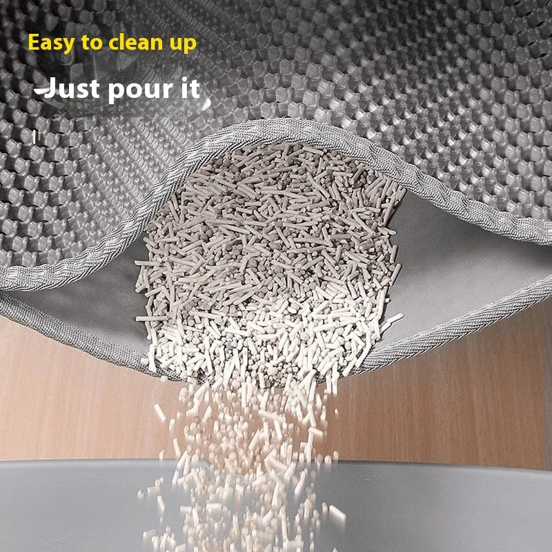 Premium Honeycomb Cat Litter Trapping Mat
