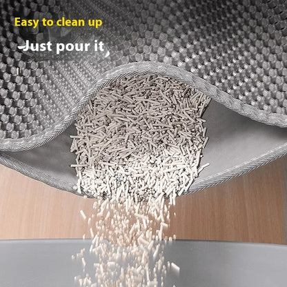 Premium Honeycomb Cat Litter Trapping Mat