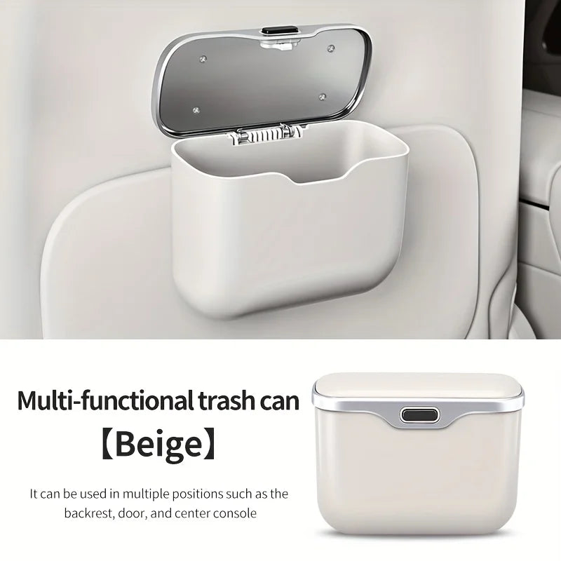 Car Seat Gap Trash Bin with Lid