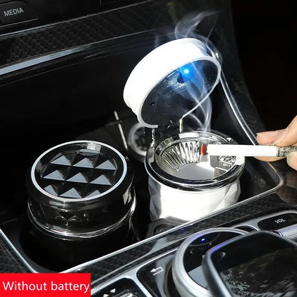 Car Ashtray with LED Lid & Air Fresh Filter