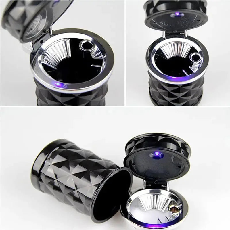 Car Ashtray with LED Lid & Air Fresh Filter