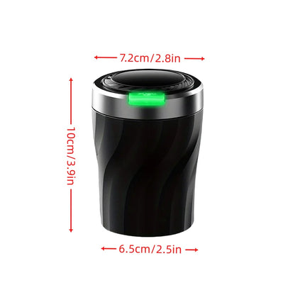 Car Ashtray with Lid & LED Light